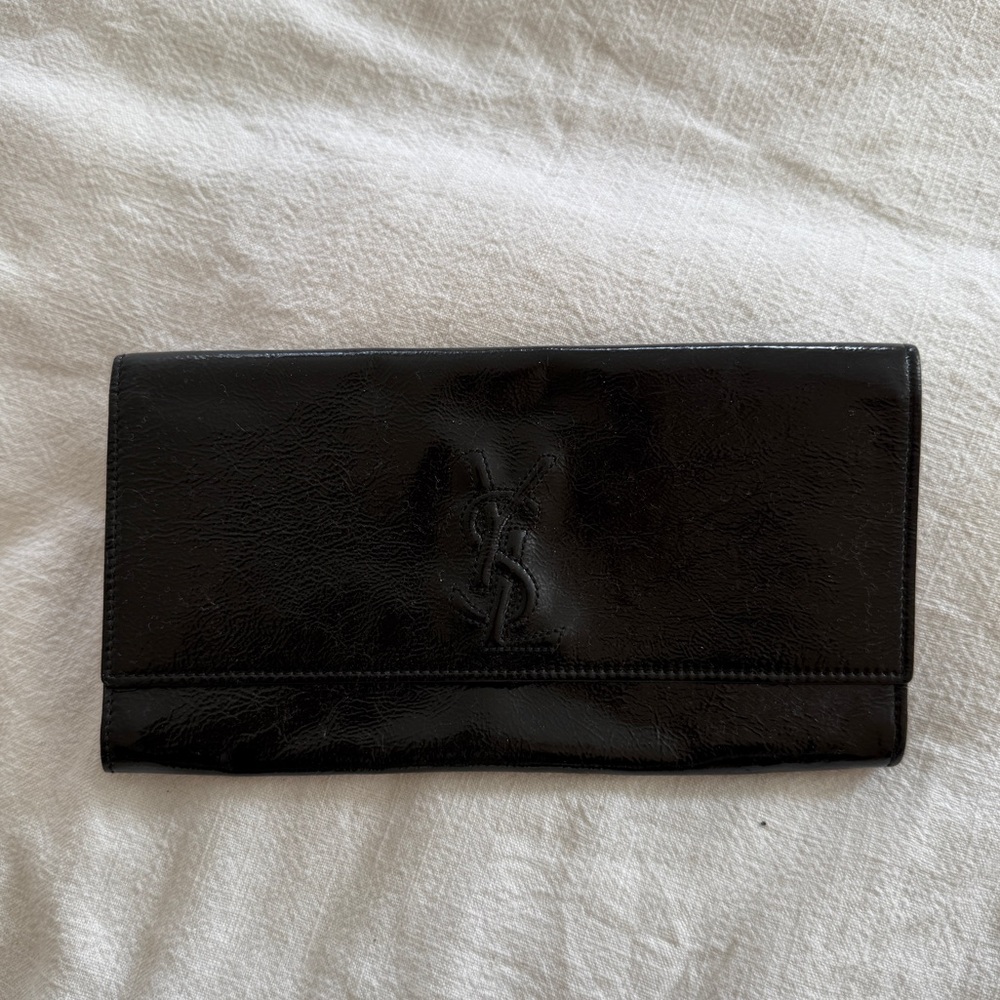 YSL - Saint Laurent Bella de Jour patent leather clutch